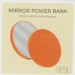 Bits Mirror Power Bank 2000mAh Portable Battery - Orange